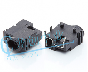 DC POWER JACK 90° DIP pin?1.0mm