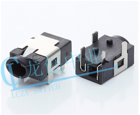 DC POWER JACK 90° DIP pin?1.0mm
