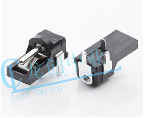 DC POWER JACK 90° DIP pin?1.3mm