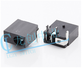DC POWER JACK 90° DIP pin?1.3mm