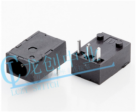DC POWER JACK 90° DIP pin?1.3mm