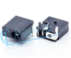 DC POWER JACK 90° DIP pin?1.3mm