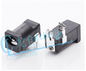 DC POWER JACK 90° DIP pin?1.65mm