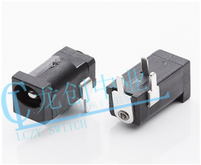 DC POWER JACK 90° DIP pin?1.65mm