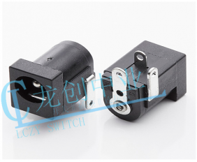 DC POWER JACK 90° DIP pin?1.65mm