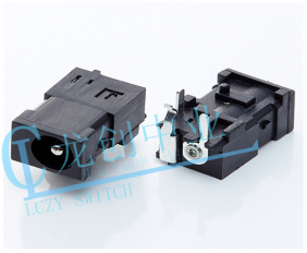 DC POWER JACK 90° DIP pin?1.65mm