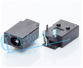 DC POWER JACK 90° DIP pin?1.65mm