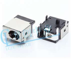 DC POWER JACK 90° DIP pin?1.65mm