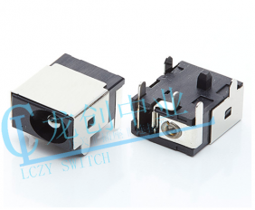 DC POWER JACK 90° DIP pin?1.65mm
