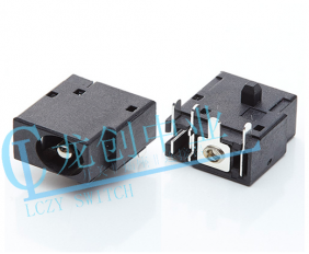 DC POWER JACK 90° DIP pin?1.65mm