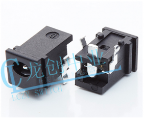DC POWER JACK 90° DIP pin?1.65mm