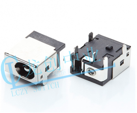 DC POWER JACK 90° DIP pin?1.65mm