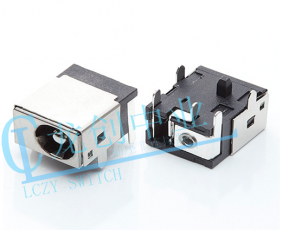DC POWER JACK 90° DIP pin?1.65mm