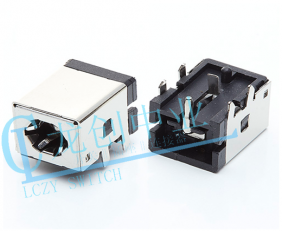 DC POWER JACK 90° DIP pin?1.65mm