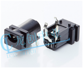 DC POWER JACK 90° DIP pin?1.65mm
