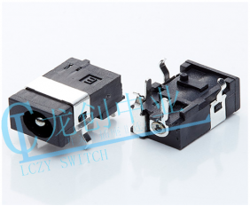 DC POWER JACK 90° DIP pin?1.65mm