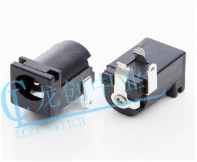 DC POWER JACK 90° DIP pin?1.65mm