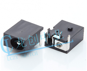 DC POWER JACK 90° DIP pin?1.65mm