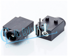 DC POWER JACK 90° DIP pin?1.65mm