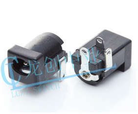 DC POWER JACK 90° DIP pin?1.65mm