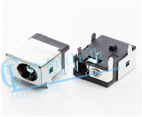 DC POWER JACK 90° DIP pin?1.65mm