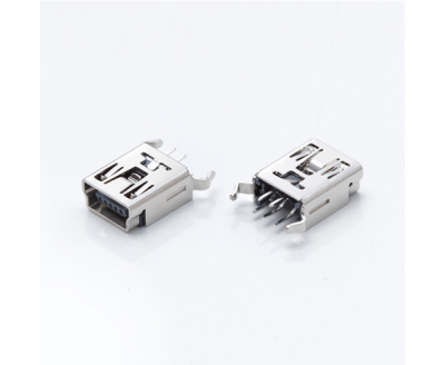 USB B TYPE 5P 8P Female Conn DIP