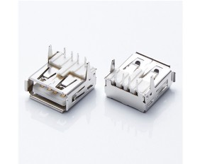 USB A Type Female Conn90°