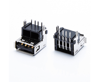 USB A Type Female Conn90°