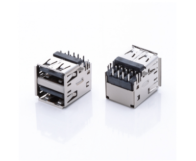 USB A Type Female ConnDouble90°