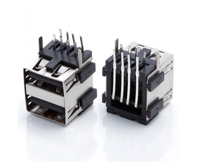 USB A Type Female ConnDouble90°