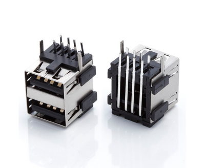 USB A Type Female ConnDouble90°