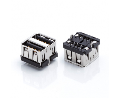 USB A Type Female ConnDouble180°