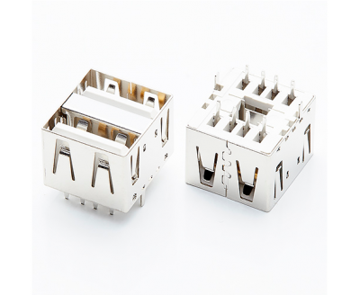 USB A Type Female ConnDouble180°
