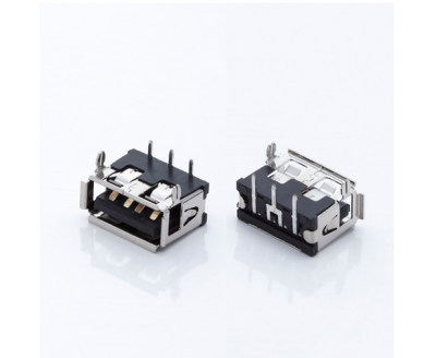 USB A Type Female ConnShort90°