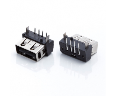 USB A Type Female ConnShort90°