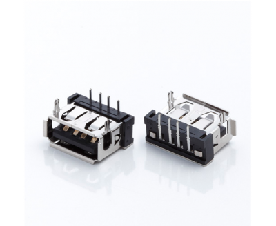USB A Type Female ConnShort90°