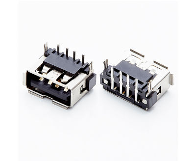 USB A Type Female ConnShort90°