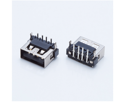 USB A Type Female ConnShort90°
